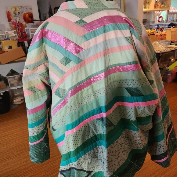 QUILTED Jacket Metallic 2X Reversible - Picture 5 of 7